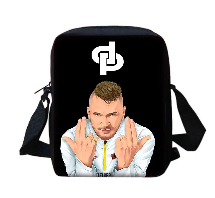 Rapper JuL-Sac à Dos d'École pour Enfant, avec Trousse à Crayons, pour Garçon et Fille, Meilleur Cadeau