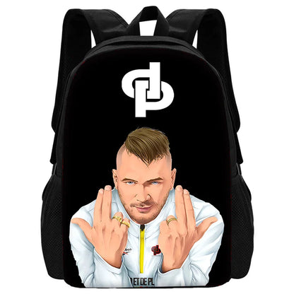 Rapper JuL-Sac à Dos d'École pour Enfant, avec Trousse à Crayons, pour Garçon et Fille, Meilleur Cadeau sac a dos