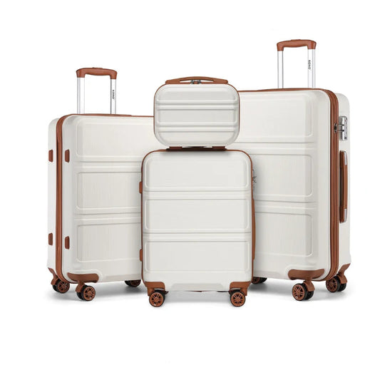 valise beige, 4 pieces 