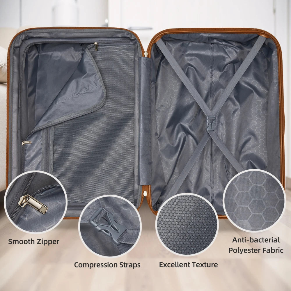 Ensemble de bagages 6 pièces avec sacs de voyage