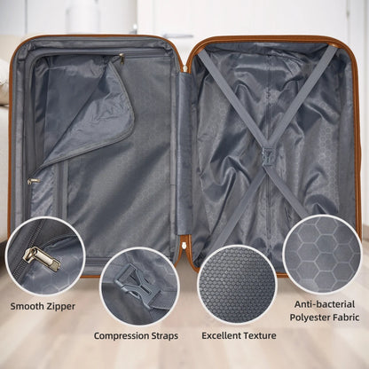 Ensemble de bagages 6 pièces avec sacs de voyage