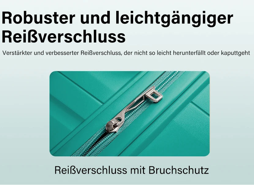 Valise à roulettes légère avec serrure TSA