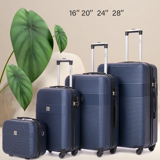 Valise de voyage à roulette, ensemble 4 pièces