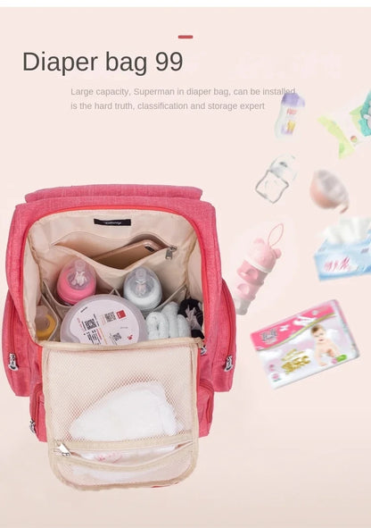 Sac à couches de dessin animé de grande capacité pour bébé Disney