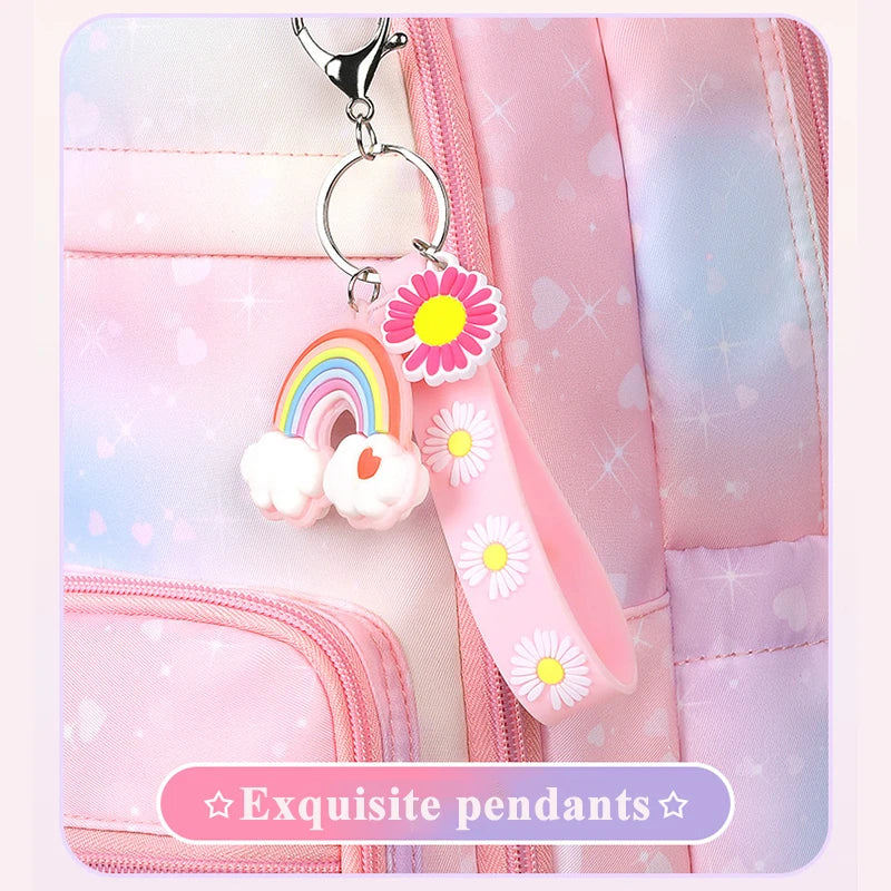 Sac à dos rose de grande capacité pour fille, Nouvelle mode