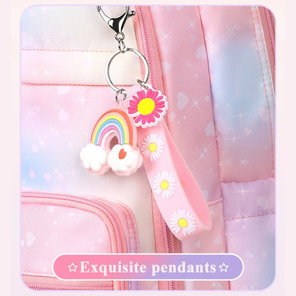 Sac à dos rose de grande capacité pour fille, Nouvelle mode