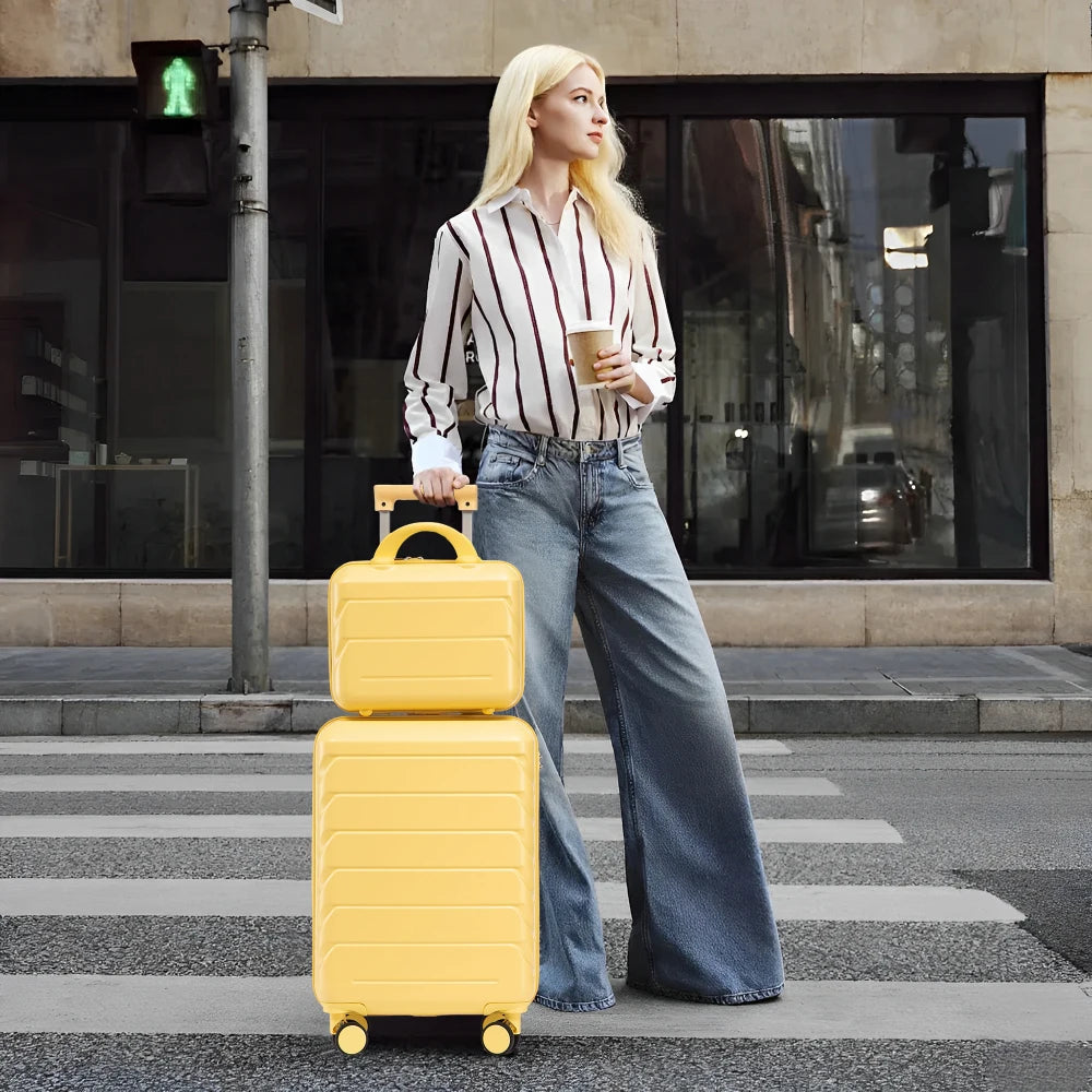 Ensemble de valises de voyage en ABS à roulettes