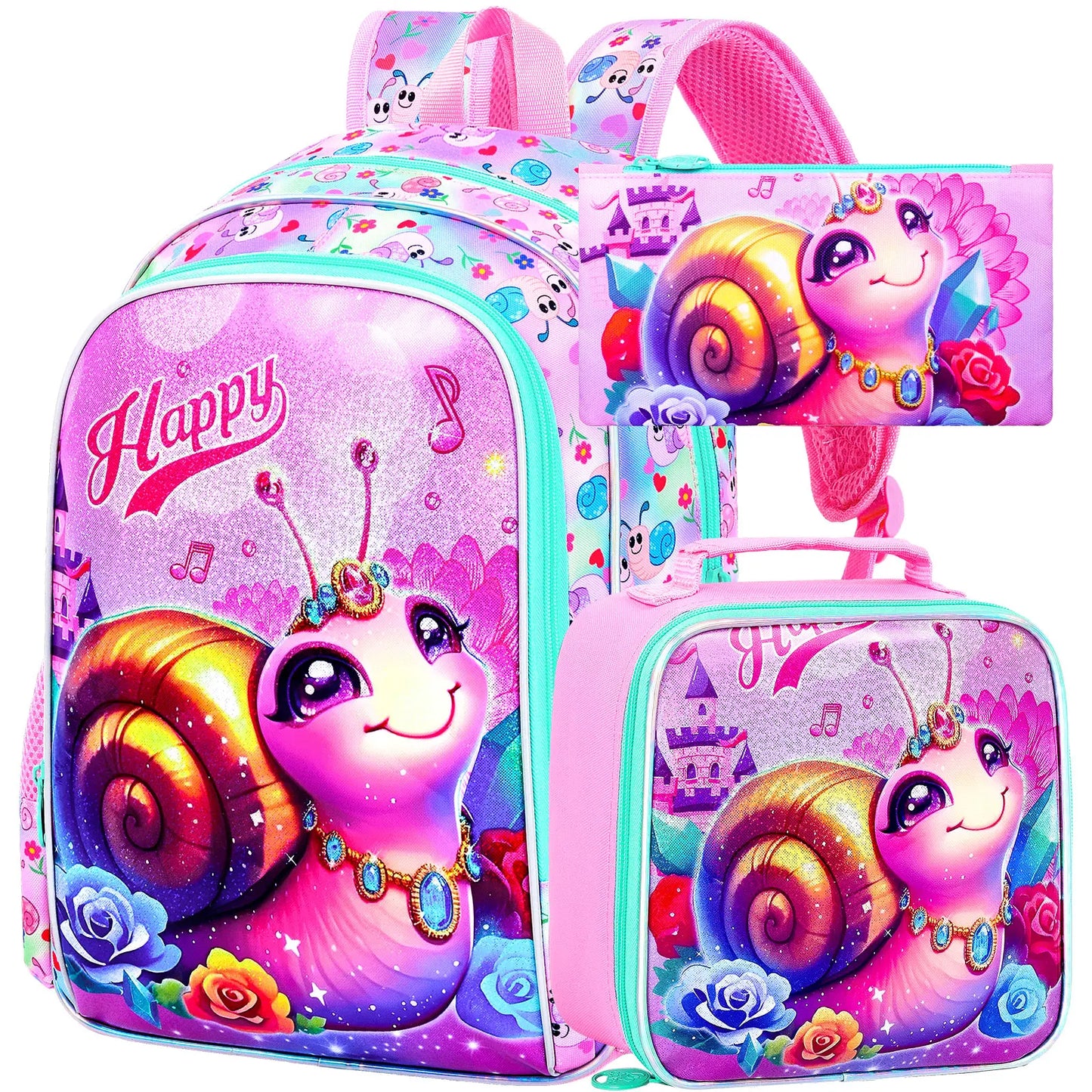 Sac d'école primaire avec sac à lunch