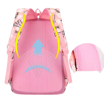 Sac à Dos d'École Primaire Orth4WD pour Enfant Fille, Cartable de Princesse