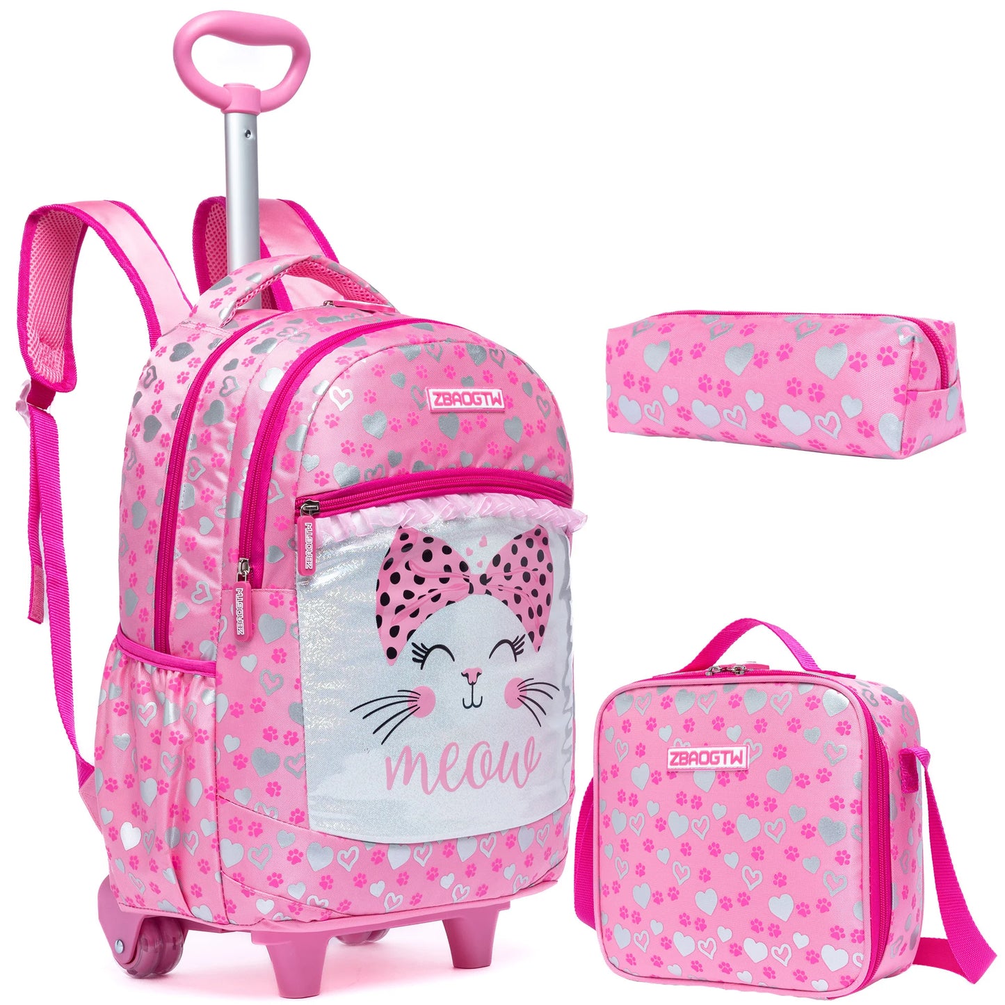 Rolling backpack for elementary school students