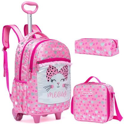 Rolling backpack for elementary school students