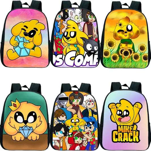 Mikecrack-Sac à dos de maternelle pour enfants, cartable pour tout-petits, mini sac à dos pour enfants, sacs d'école pour garçons et filles, sacs à dos de bande dessinée