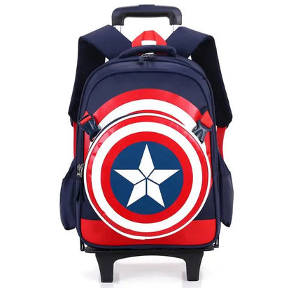 Sac à dos à 2 et 6 roulettes d'école pour enfants