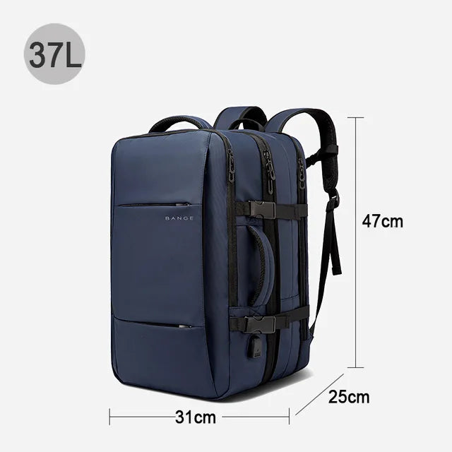 Sac à Dos de Voyage pour Homme, Business, École, Extensible, USB, Grande Capacité, 17.3, Ordinateur Portable, Étanche, Mode