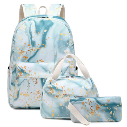 Sac d'école avec sac à déjeuner et trousse à crayons