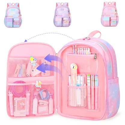 Sac à dos rose de grande capacité pour fille, Nouvelle mode