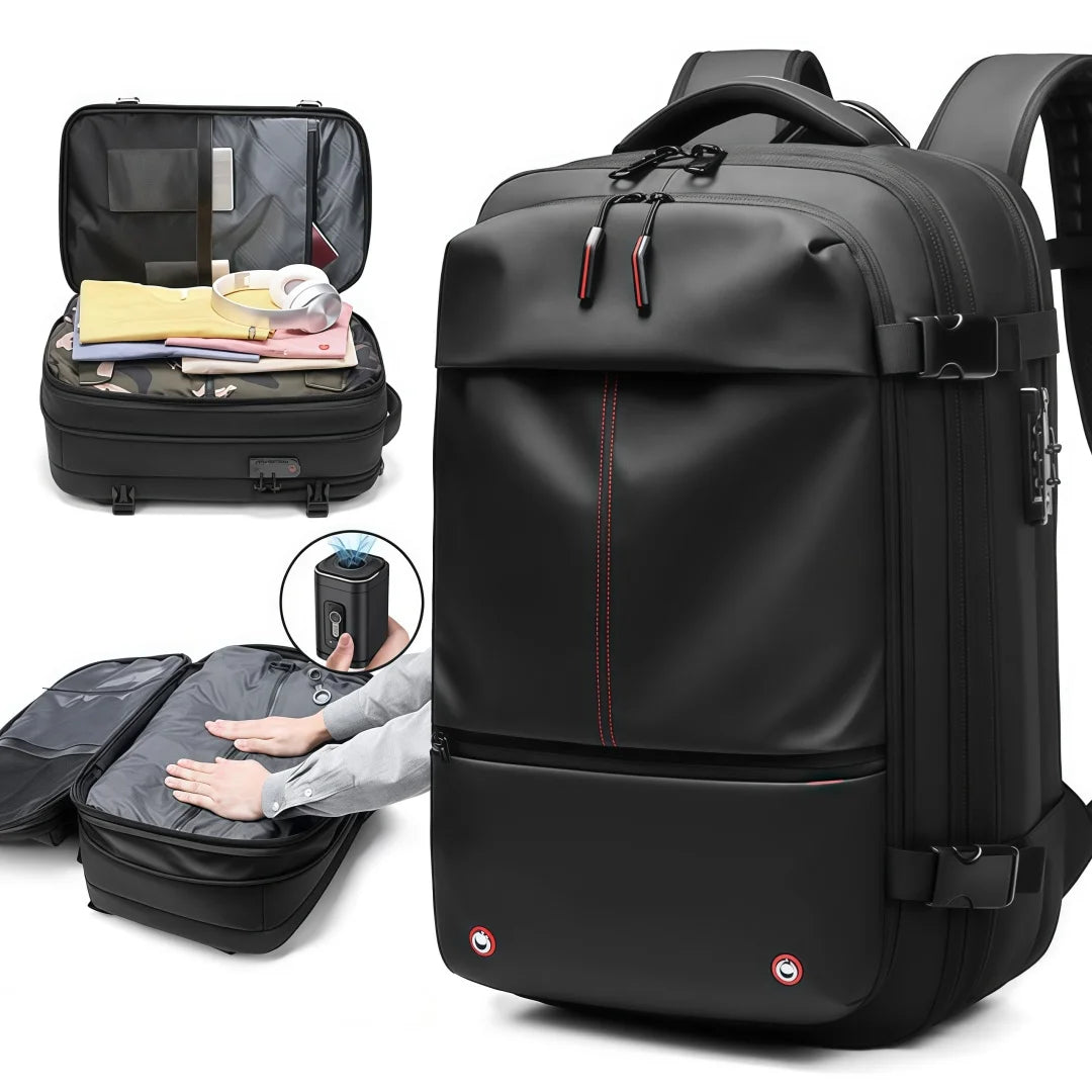 Sac à dos de compression sous vide pour ordinateur portable de 17 pouces