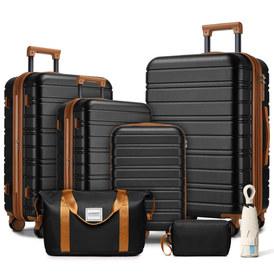 Ensemble de bagages 6 pièces avec sacs de voyage