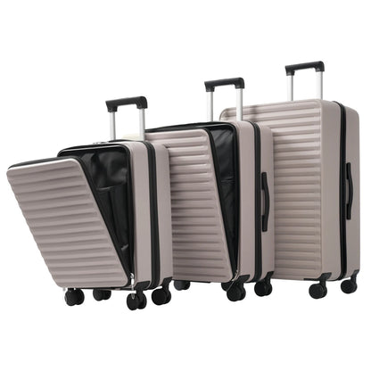 Ensemble innovant de 3 valises s'ouvrant par l'avant