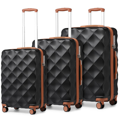 Ensemble de valise 3 pièces, coque rigide légère