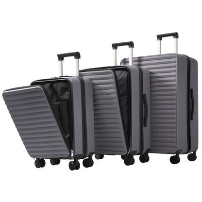 Ensemble innovant de 3 valises s'ouvrant par l'avant
