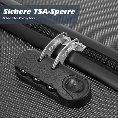 Ensemble de 4 valises rigides roulantes