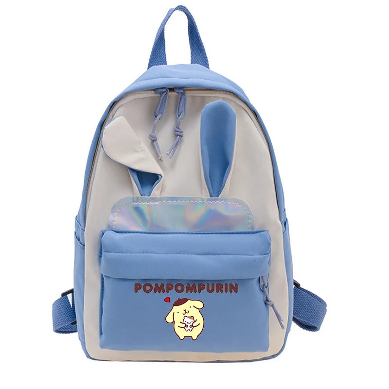 Pompompurin sac à dos d'école orthopédique avec oreilles de lapin