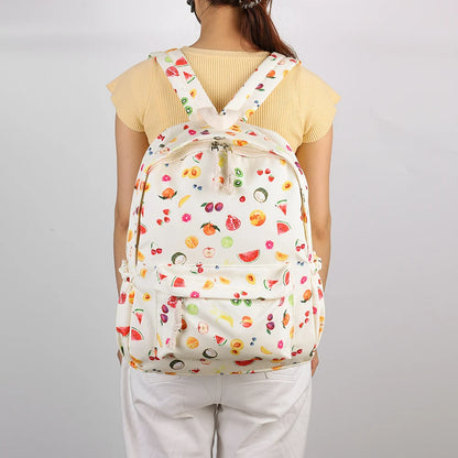 floral casual travel backpack