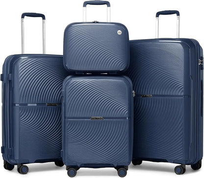 Ensemble de valises, étui rigide en PP, serrure TSA, léger et durable