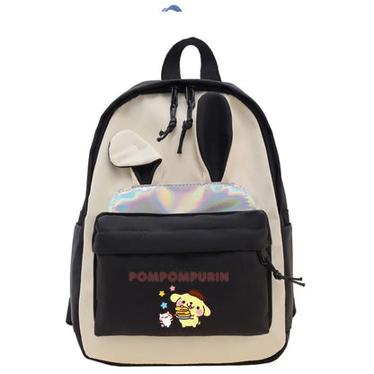 Pompompurin sac à dos d'école orthopédique avec oreilles de lapin