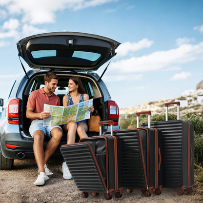 Ensemble innovant de 3 valises s'ouvrant par l'avant