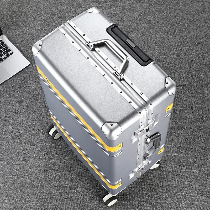 valise aluminium argent silver