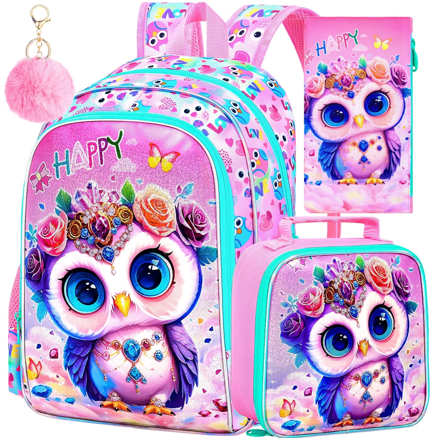 Sac d'école primaire avec sac à lunch