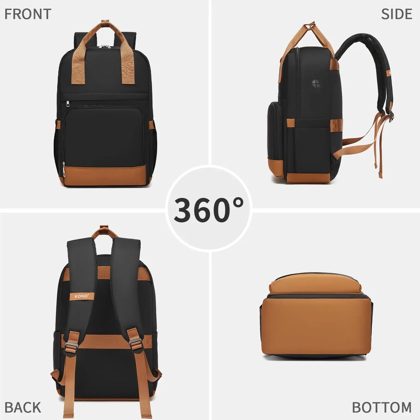 Sac à dos étanche pour ordinateur portable 15,6 pouces