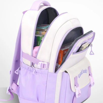 Sac à dos pour les filles avec boîte à déjeuner porte-crayon ensemble primaire