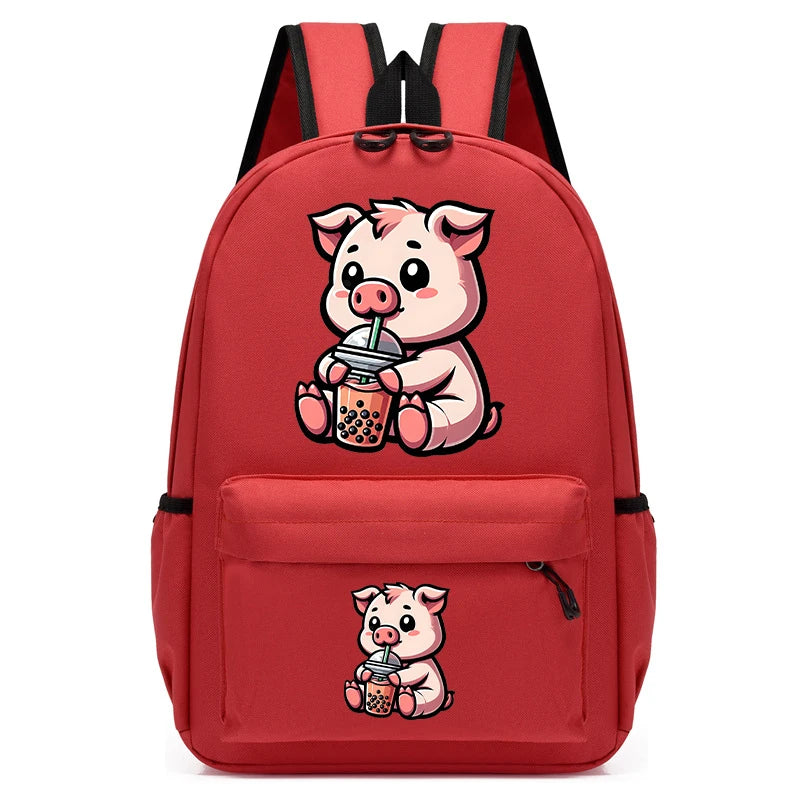 Cartable de dessin animé pour filles et garçons, mini over, animal de compagnie, bulle de thé, sac d'école Kawaii, sac à dos pour enfants de la maternelle