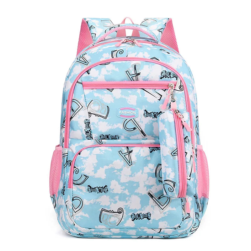 Sac à Dos d'École Primaire Orth4WD pour Enfant Fille, Cartable de Princesse