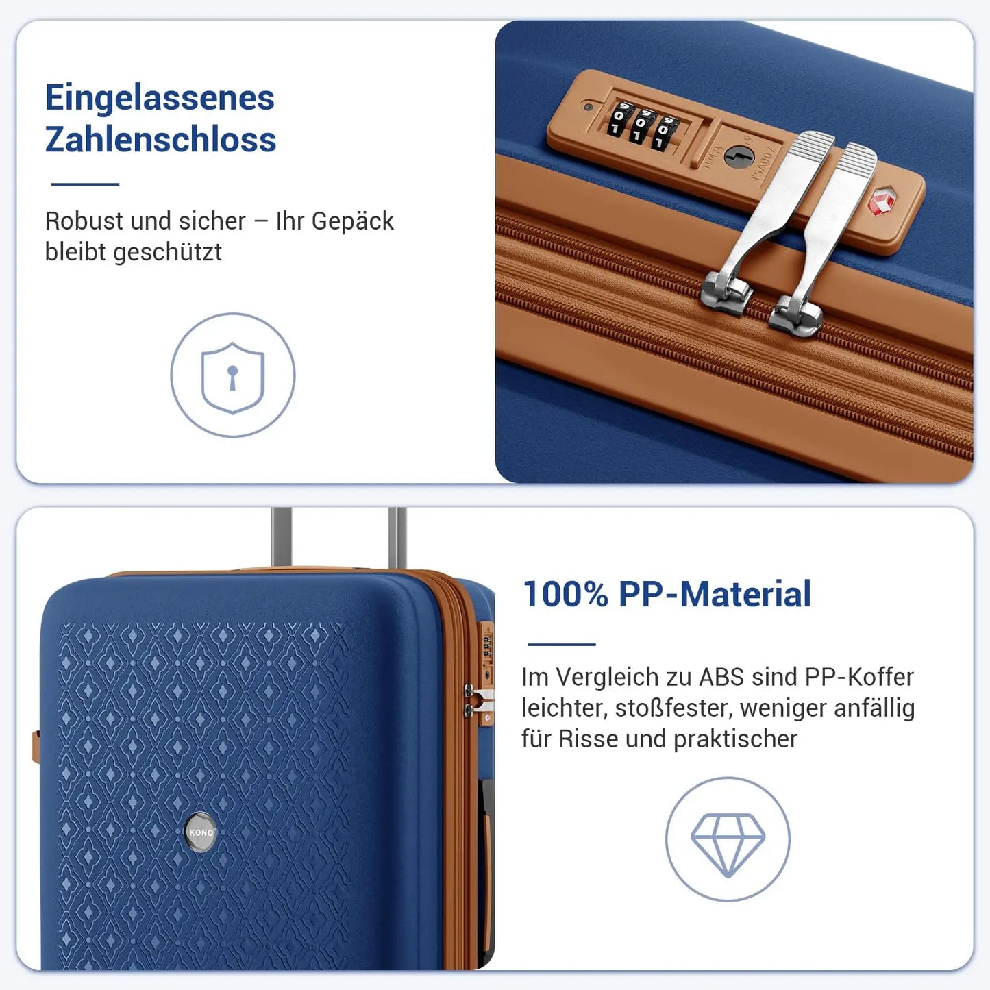 Étui rigide en polypropylène, extensible, léger et robuste