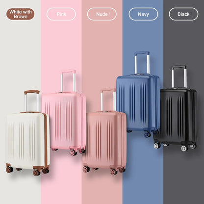 Lightweight expandable hard-shell suitcase with TSA lock