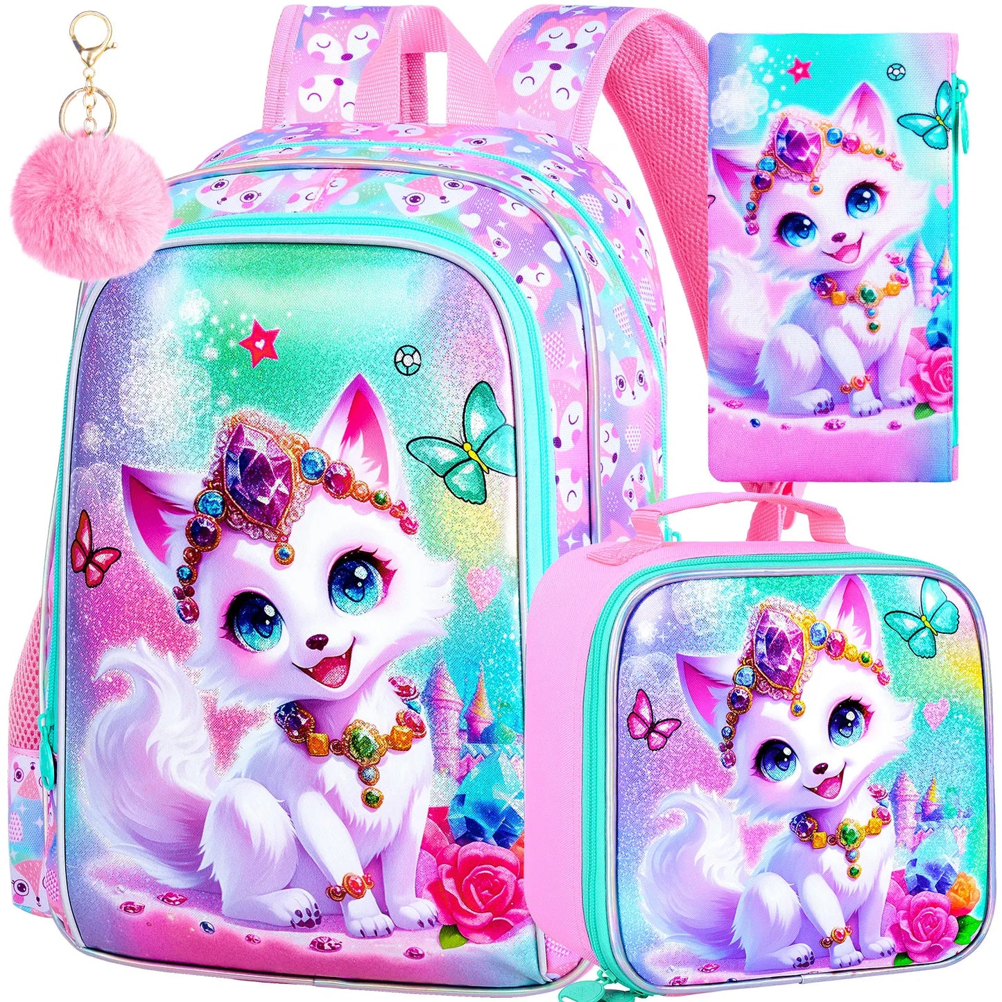 Sac d'école primaire avec sac à lunch