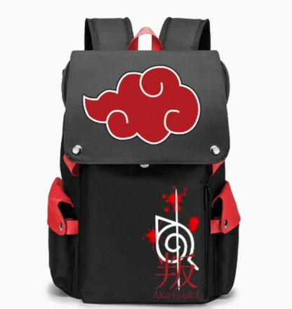 Nauto Anime Sac à dos d'école de grande capacité, sac à dos de sport, épaule à fermeture éclair éclaircissante, sac d'extérieur, accessoires de mode manga