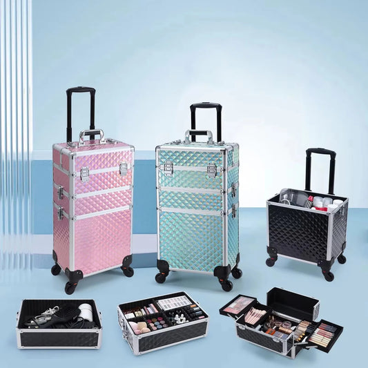 Trousse de maquillage roulante 3 en 1
