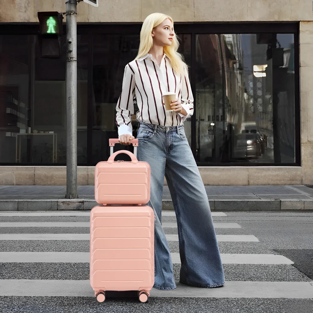 Ensemble de valises de voyage en ABS à roulettes