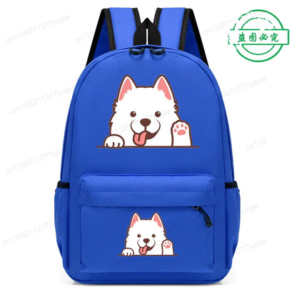 Sac à dos pour enfants avec dessin animé de chien Husky sibérien mignon