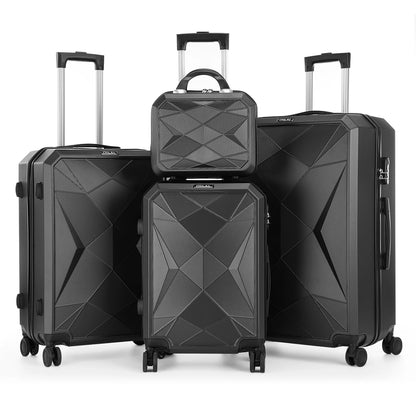 Ensemble de 4 valises rigides roulantes