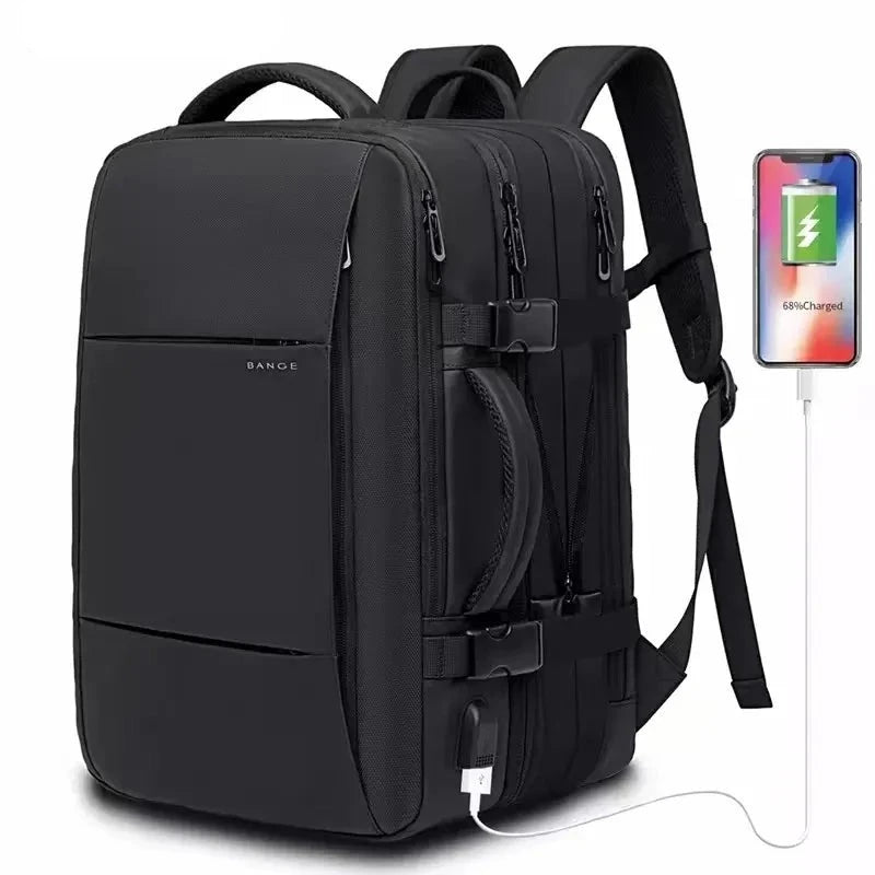 Sac à Dos de Voyage pour Homme, Business, École, Extensible, USB, Grande Capacité, 17.3, Ordinateur Portable, Étanche, Mode