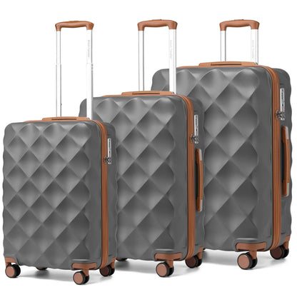 Ensemble de valise 3 pièces, coque rigide légère