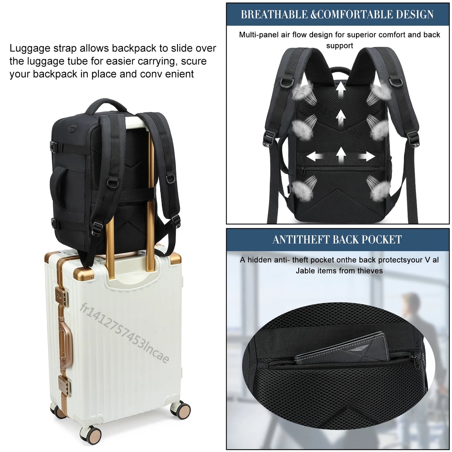 Travel Backpack 40x20x25 Ryanair
