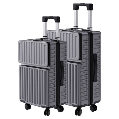 Ensemble de 2 valises avec ouverture frontale