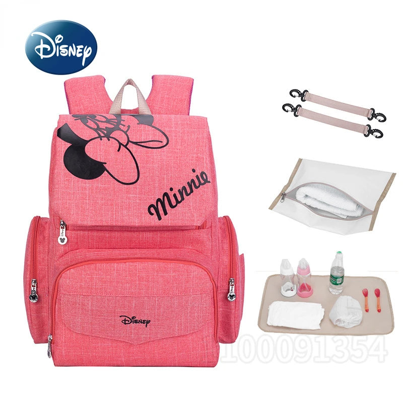 Sac à couches de dessin animé de grande capacité pour bébé Disney